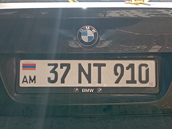 armenia license plate