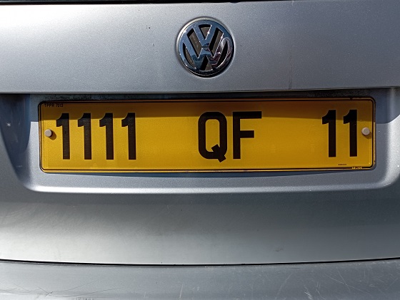 france license plate