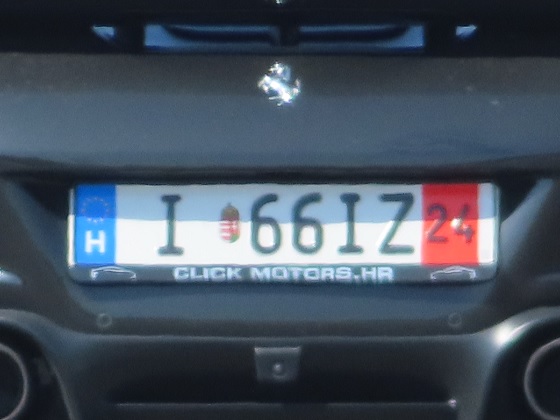 hungary license plate