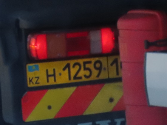 kazakhstan license plate