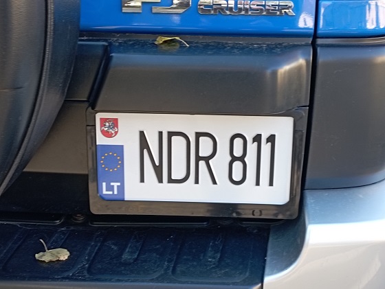 lithuania license plate