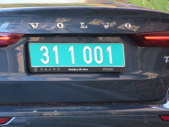 lithuania license plate