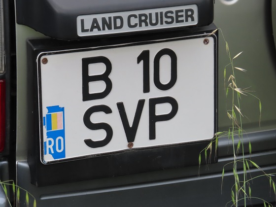 romania license plate