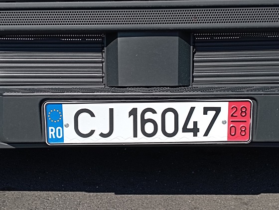 romania license plate