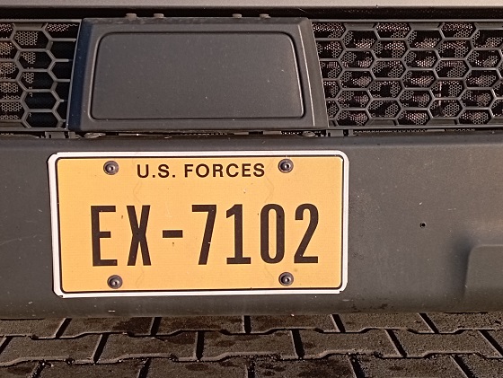 united states us forces license plate